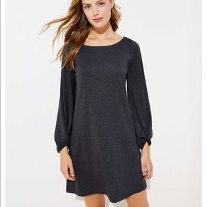 LOFT Gray Knit Dress